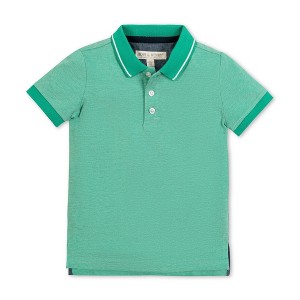 Hope & Henry Boys'  Short Sleeve Knit Pique Polo Shirt, Kids - 1 of 4