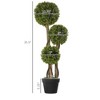 SKRAN Artificial 3 Ball Boxwood Topiary Tree  for Home Decor Indoor & Outdoor Artificial Tree in Pot,for Home Office,Living Room Decor - 3 of 4