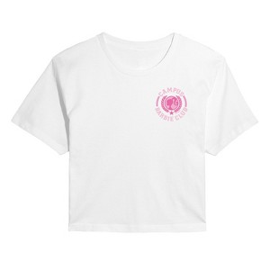 Women's - Barbie - Campus Club Cropped Graphic T-Shirt - 1 of 4