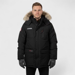 Canada Weather Gear Men’s Heavyweight Arctic Parka with Faux Fur Hood|Insulated Water-Resistant Winter Jacket - 1 of 3