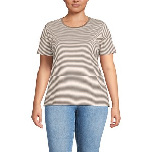 Lands' End Women's Relaxed Supima Cotton T-Shirt - 1 of 3