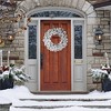 Vickerman Artificial Flocked Snow Ridge Wreath - 3 of 3