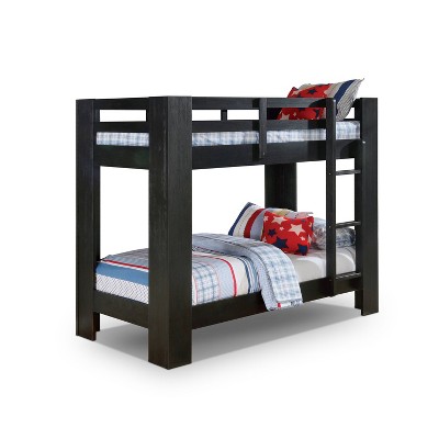 built in twin bunk beds