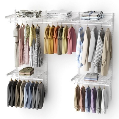 Wall Mount Adjustable Shelf  Closet System