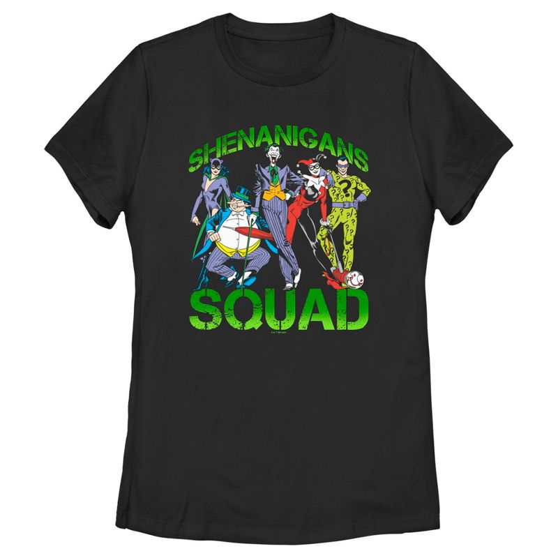 Women's Batman St. Patrick's Day Shenanigans Squad T-Shirt, 1 of 5