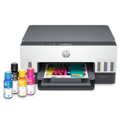 HP Smart Tank 6001 Wireless All-In-One Color Refillable Supertank Printer, Scanner, Copier - White (2H0B9A)