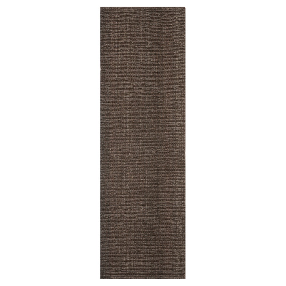 2'6inx8' Serena Natural Fiber Runner Brown - Safavieh