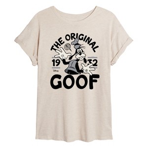 Women's - Disney - The Original Goof Oversized Graphic T-Shirt - 1 of 4