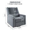 Home Imports Emporium Power Recliner Glider with USB Ports - 3 of 4