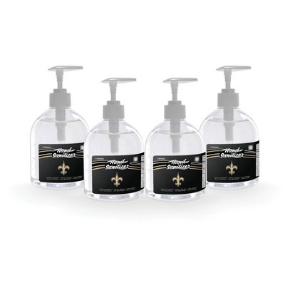 NFL New Orleans Saints 16oz Pump Top Hand Sanitizer - 4pk