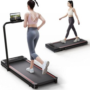 Treadmill, Walking Pad, Under Desk Treadmill, 3-in-1 Folding Treadmill for Home, Portable Electric Treadmill, Black Red - 1 of 1
