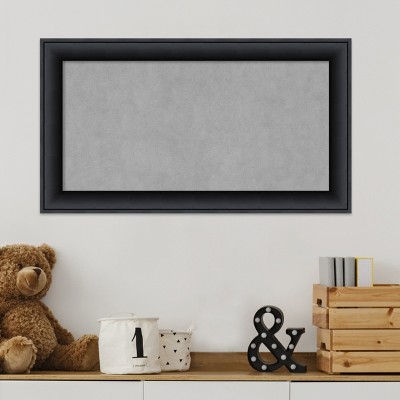 Nero Black Wood Framed Magnetic Board 30 x 19 in.