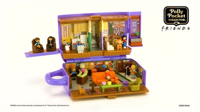 Polly Pocket Friends Compact Playset with 6 Character Dolls & 9