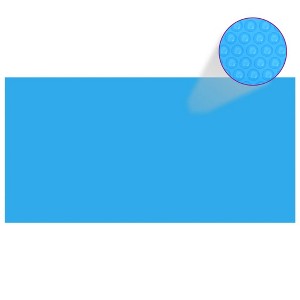 VidaXL Rectangular Pool Cover 472.4 in.x236.2 in. PE Blue - 1 of 4