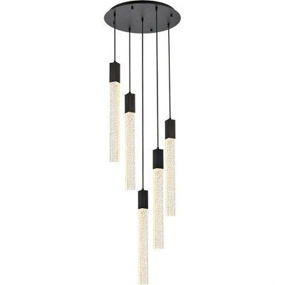 Elegant Lighting Weston 5 - Light Pendant in  Black