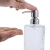 Unique Bargains Elegant Twill Pattern Soap Pump Dispenser for Bathroom 16.9oz 1 Pc - 3 of 4