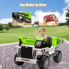 Ride On Dump Truck, Ride On Car with Remote Control, 12V 4WD Kids Electric Car, Ride On Toys with Electric Dump Bed and Shovel, Two Speeds, Music - 3 of 4