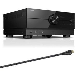 Yamaha RX-A6A AVENTAGE 9.2 Channel AV Receiver with Sanus Ultra High Speed 8K 6.56 ft. HDMI 2.1 Cable - 1 of 4