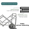 Collapsible Foldable Wagon Cart w/ strapping system, Beach Wagon ,Utility Wagon Grocery Cart Camping Shopping Sports Gardeing Fishing Supports 225lbs - 4 of 4