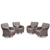 Gymojoy 4 Pieces Swivel Chair with Soft Cushion - 3 of 4