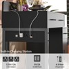 Aheaplus Vanity Desk with 4 Storage Drawers, Modern Makeup Vanity Table with Charging Station - 4 of 4