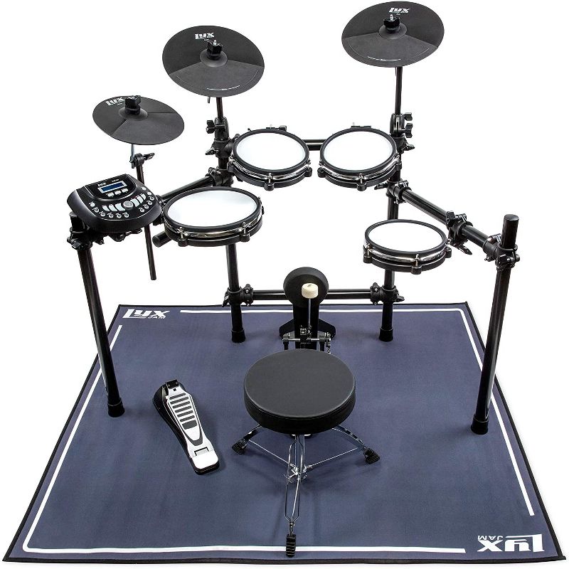 LyxJam Drum Rug Mat, Electric Drum Set Carpet Pad Accessories 4 x 4.6', 4 of 7