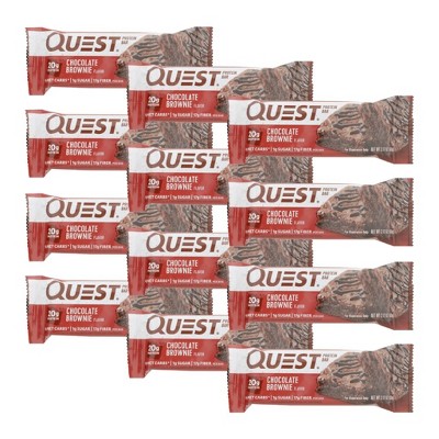 Quest Chocolate Brownie Protein Bar - 12 bars, 2.12 oz