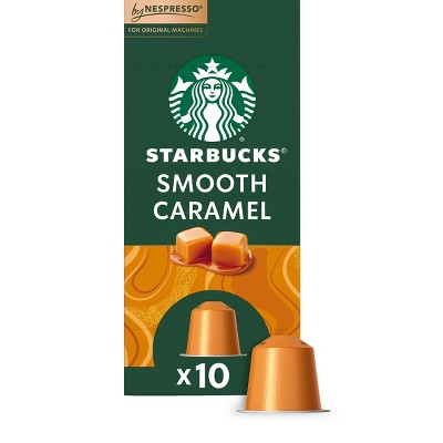 Starbucks by Nespresso Original Line Pods - Light Roast Coffee -Smooth Caramel - 1 Box (10 Pods)