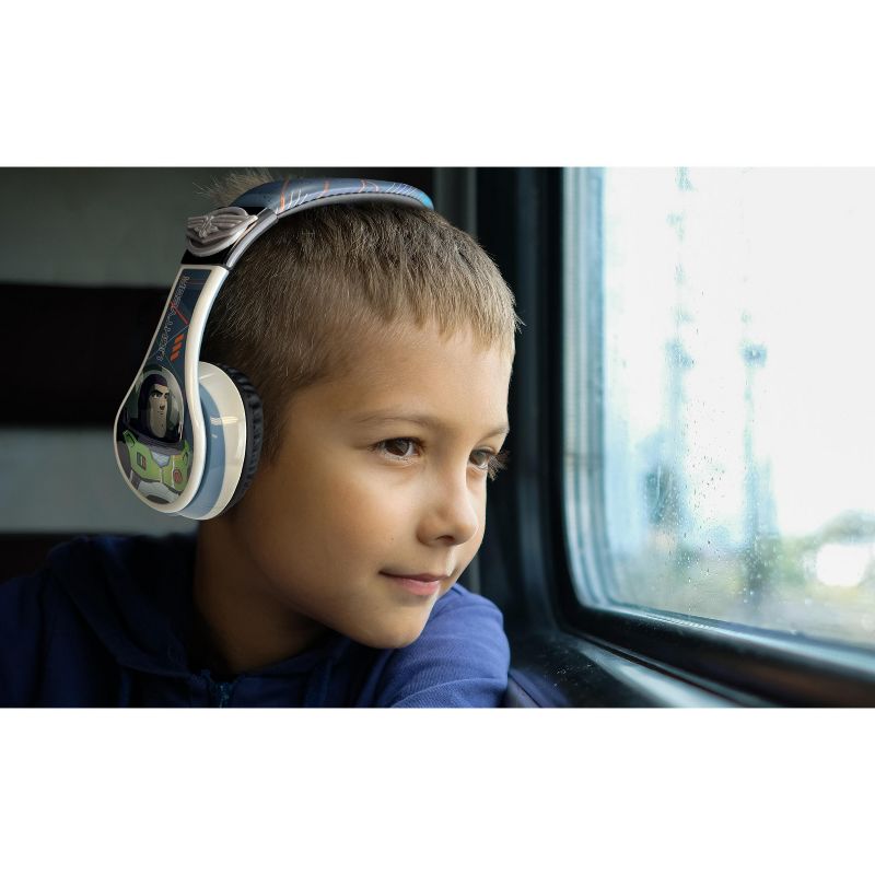 eKids Lightyear Bluetooth Headphones for Kids, Over Ear Headphones with Microphone – Blue (LY-B52.EXV22M), 5 of 6