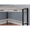 Monarch Specialties Computer Desk Home Office Corner Storage Drawers 42InchL Work Laptop Metal Laminate Grey Black Contemporary Modern - 3 of 4
