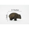 Collectible Wildlife Gifts | Wombat, Museum Quality, Hand Painted, Rubber Marsupials, Realistic Toy Figure, Model, Gift,   2 1/2"   CH305 BB129 - 3 of 4