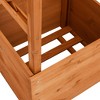 vidaXL Trellis Planter with Arch 19.3"x15.4"x51.2" Firwood - 4 of 4