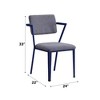 TiramisuBest Gray & Blue Industrial Office Chair, KD, High Back, Padded - 2 of 4