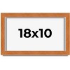 PosterPalooza | Flat Brown Picture Frame - UV Acrylic, Backing Board, Hanging Hardware Included - 2 of 4