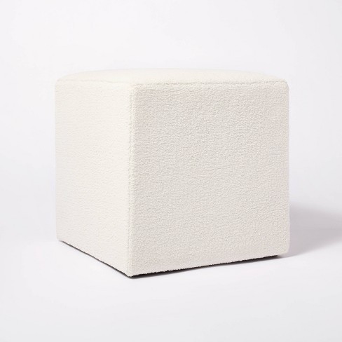 Pyrus - High Resilience Foam - Foot Rest Cube Ottoman Cushion