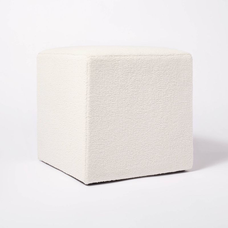 Lynwood Square Upholstered Cube Ottoman - Threshold™ designed with Studio McGee, 1 of 13