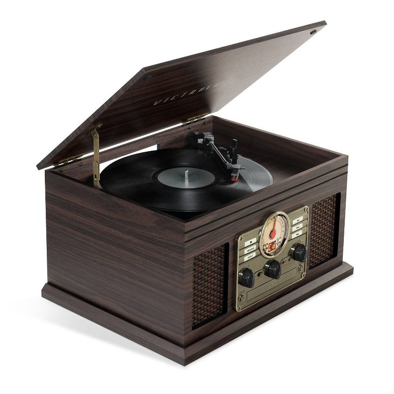 Victrola Hawthorne 7-in-1 Record Player, 1 of 8