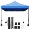 10x10 Ft Pop Up Gazebo Canopy Tent,Portable & Lightweight Folding Design Coated UV Block Top Pop Up Shade for Beach, Camping, Weddings, Parties - 2 of 4