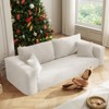 Aukfa Sleeper Sofa Couches for Living Room, Luxury Modern Couch with Deep Seat, No Assembly Required, 3 Seater, White - 2 of 4