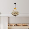 YIYIBYUS Tiffany 5-Light Retro Semi-Flush Mount Ceiling Light Stained Glass Shade - 3 of 4