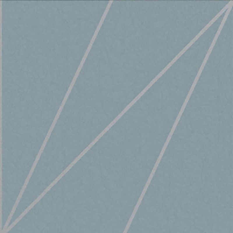 Harmony Deep Sky Blue and Silver Geometric Paste the Wall Wallpaper, 4 of 5