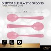 Plastic Spoons Disposable 50 Pack, Heavy Duty Plastic Silverware, Plastic Cutlery Ideal for Hot and Cold Food, Plastic Utensils - SparkSettings - 2 of 4