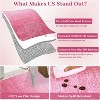 Washable Area Rug - Stain Resistant Semicircular Floral Print Carpet with Non-Slip Backing for Living Room Bedroom Dining Room Office - 4 of 4