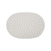 Unique Bargains Trivet Oval Rope Coaster Cotton Non-Woven Fabric 12.6"x8.66"x0.31" - 3 of 3