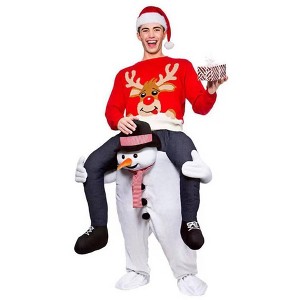 Snowman Christmas Ride on Costume Morph Piggyback - 1 of 1