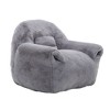 NicBex Comfy Bean Bag Chair Sofa for Adults with Back Support, Faux Fur Bean Bag Chair with Stuffed Floor for Living Room, Bedroom, Apartment - 4 of 4