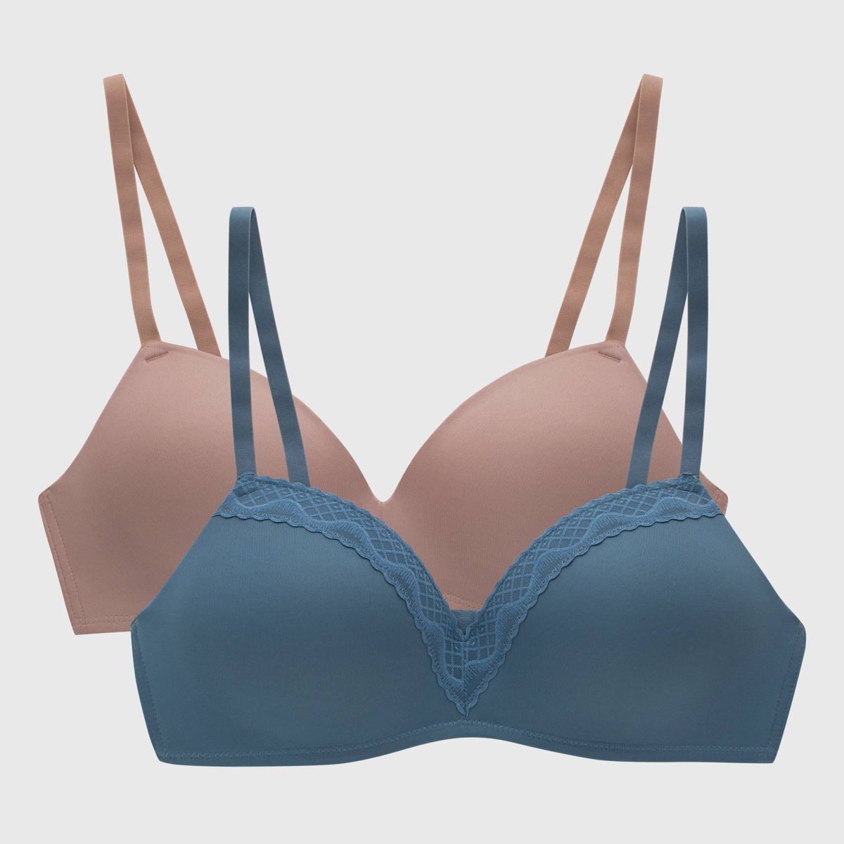 Maidenform Women's 2pk Modern Demi Wireless T-Shirt Bra MBT842