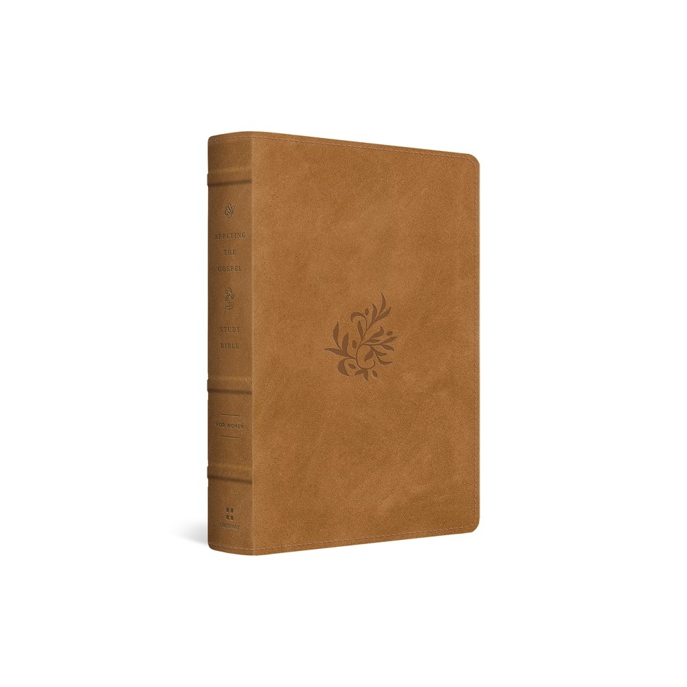 ESV Applying the Gospel Study Bible for Women (Trutone, Nubuck Caramel, Tender Branch Design) - (Leather Bound)