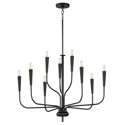 Maxim Lighting Vela 9 - Light Chandelier in  Black