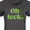 Women's - Instant Message - Oh Feck Graphic T-shirt Dress - 2 of 4